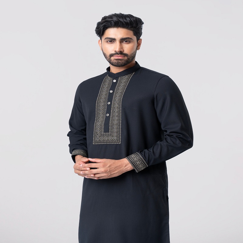 Regular Fit Embroidered Formal Panjabi